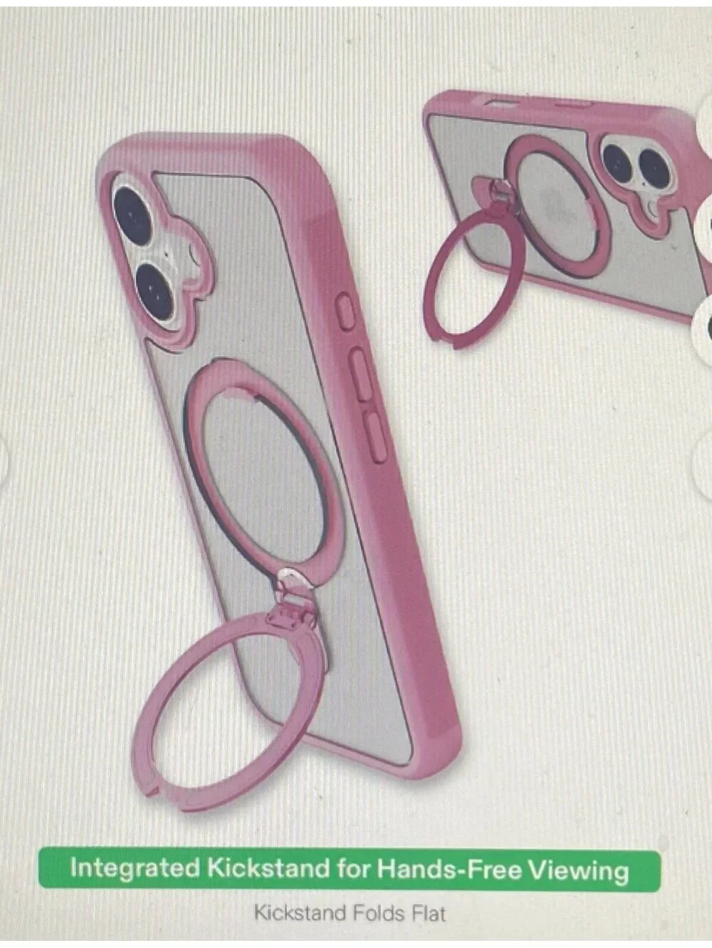Onn Case for iPhone 17 Pink/Frosted Clear